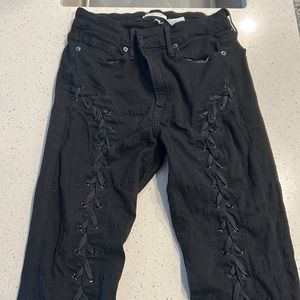 Good American Good waist black jeans